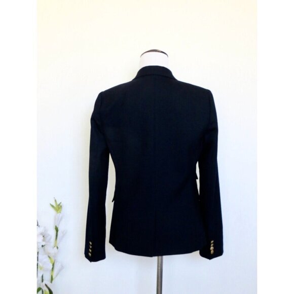 NEW! J.Crew Schoolboy Blazer Wool Blend Navy Blue SZ 6 - Picture 10 of 14